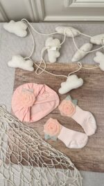 طقم توربان ودلاغات للبيبي 🎀 - Image 5